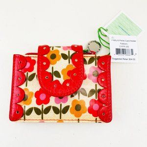 Vera Bradley Frill Pretty & Petite Card Holder Wallet – Folkloric Pattern